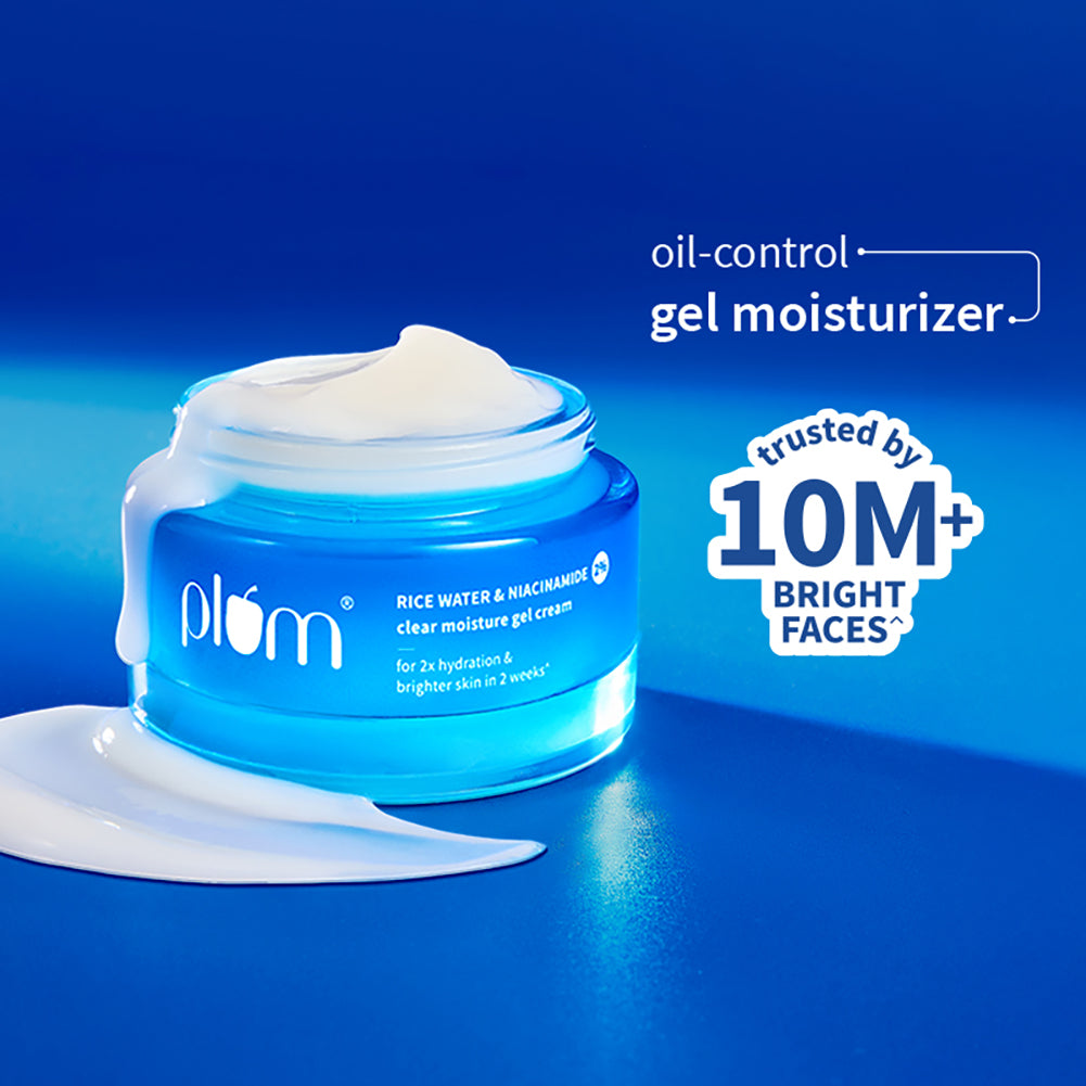 2% Niacinamide & Rice Water Brightening Gel Moisturizer For Clear & Bright Skin