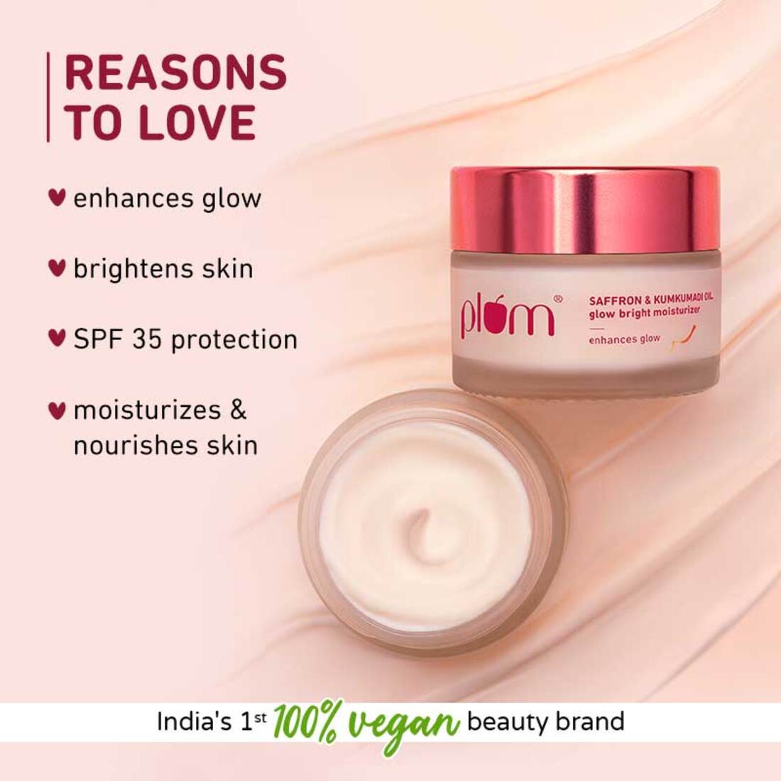Saffron & Kumkumadi Oil Glow Bright Moisturizer with SPF 35