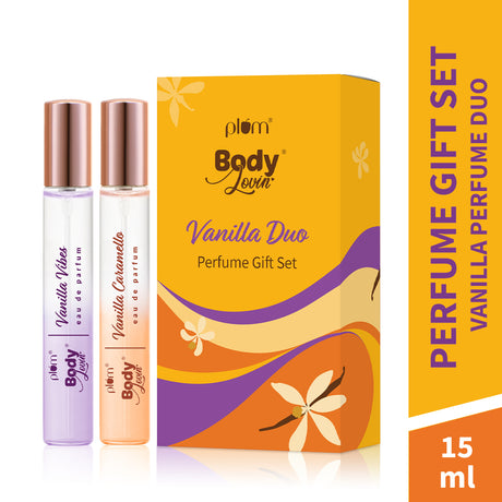 Set of 2 Vanilla Duo Long Lasting Perfume Gift Set by Plum BodyLovin'