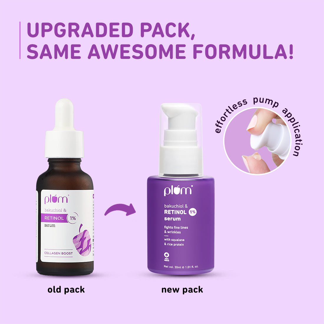 1% Retinol & Bakuchiol Face Serum For Ageing Skin