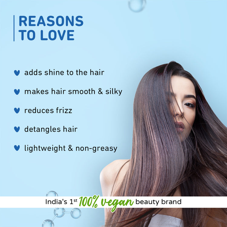 Coconut & Squalane Nutri-Shine Hair Serum | Contains coconut oil, squalane, almond oil | Paraben-Free