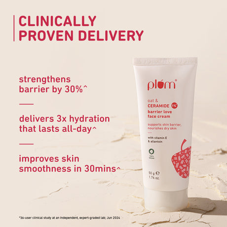 Oat & 1% Ceramide Face Cream For Dry Skin