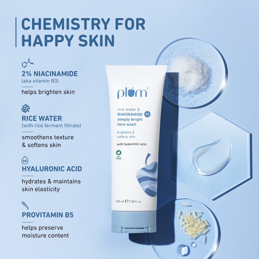 2% Niacinamide & Rice Water Simply Bright Face Wash