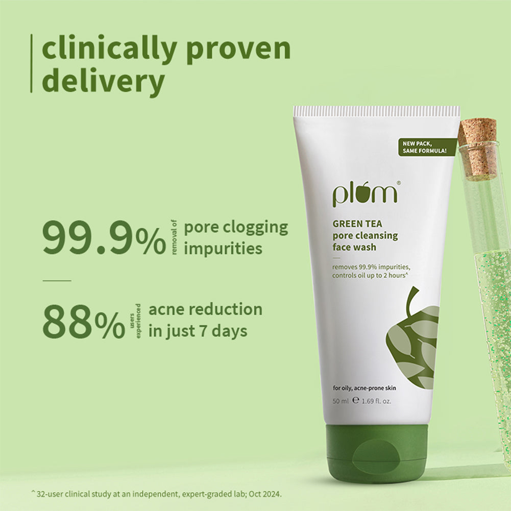 Green Tea Pore Cleansing Face Wash For Oily & Acne-Prone Skin
