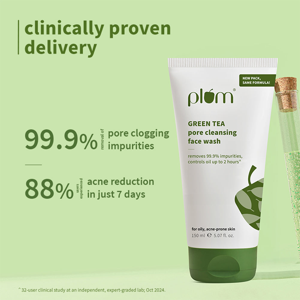 Green Tea Pore Cleansing Face Wash For Oily & Acne-Prone Skin