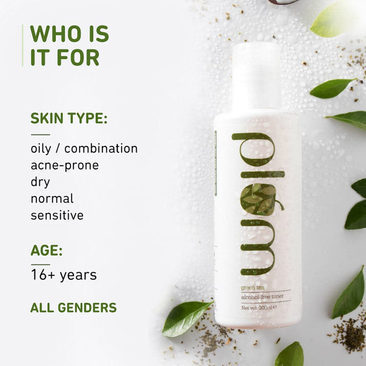 Green Tea Alcohol-Free Toner - Pack of 2 | Tightens Pores | Fight Pimples | For Oily, Acne-Prone, Combination Skin | 100% Vegan