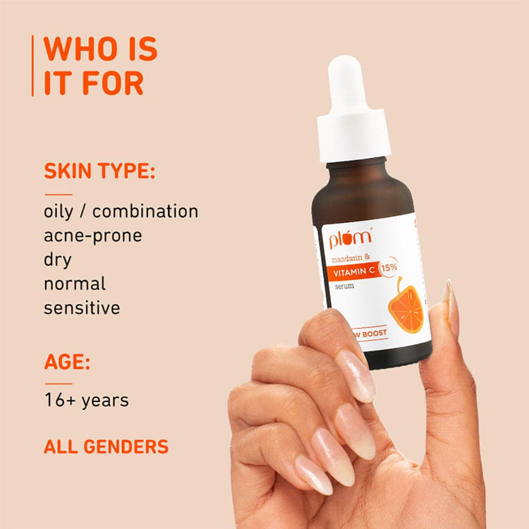 15% Vitamin C Face Serum - Pack of 2 | Boosts Glow | Reduces Dark Spots & Hyperpigmentation | with Pure Ethyl Ascorbic Acid | Lightweight & Quick-absorbing | Suits All Skin Types | 100% Vegan
