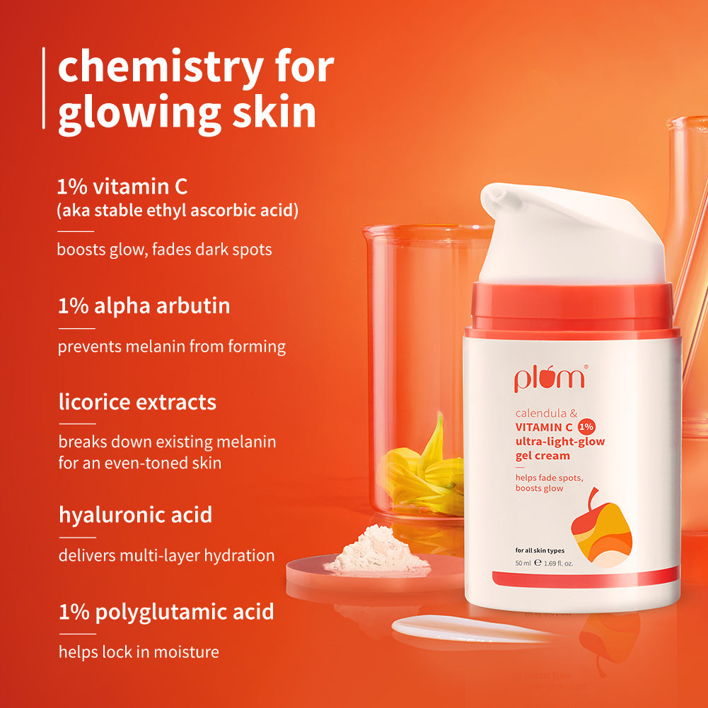 1% Vitamin C Ultra-Light-Glow Boosting Gel Cream with Alpha Arbutin