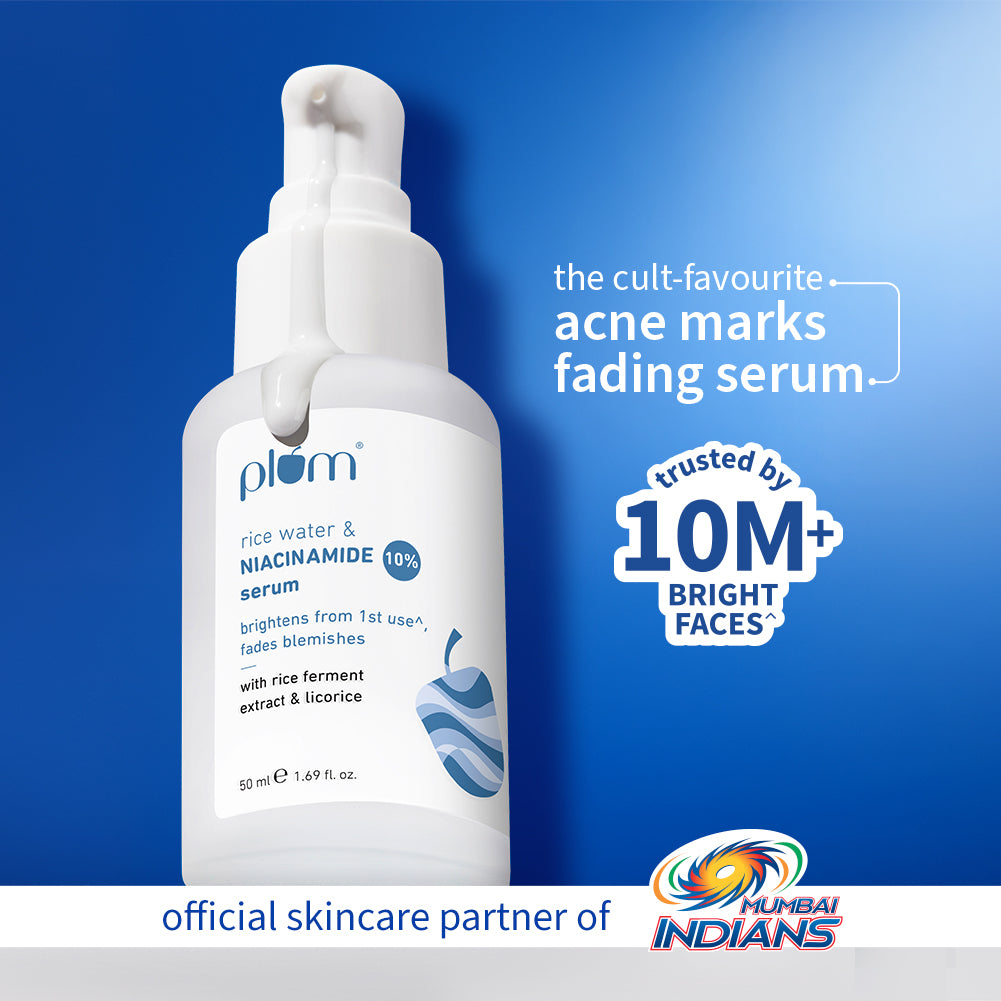 10% Niacinamide & Rice Water Brightening Face Serum For Clear & Bright Skin