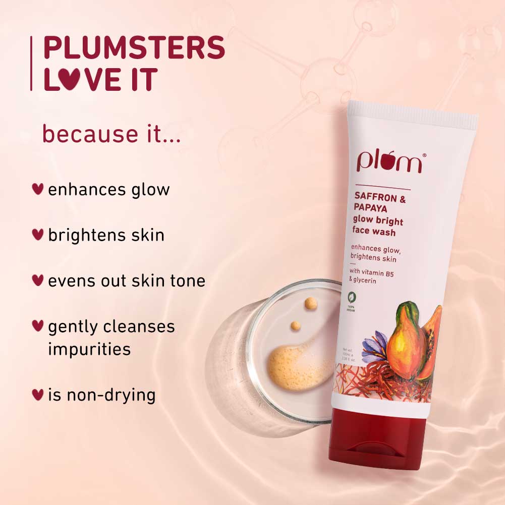 Saffron & Papaya Glow Bright Face Wash