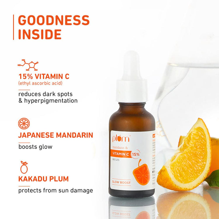 15% Vitamin C Face Serum - Pack of 2 | Boosts Glow | Reduces Dark Spots & Hyperpigmentation | with Pure Ethyl Ascorbic Acid | Lightweight & Quick-absorbing | Suits All Skin Types | 100% Vegan