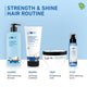 Coconut Milk & Peptides Shiny Hair Combo| Shampoo, Conditioner I Enhances Shine,  Strengthens Strands| Paraben-Free | 100% Vegan