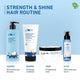 Coconut & Peptides Strength & Shine Combo | Shampoo, Conditioner, Hair Mask, Hair Serum| | Enhances Shine,  Strengthens Strands| Paraben-Free | 100% Vegan 