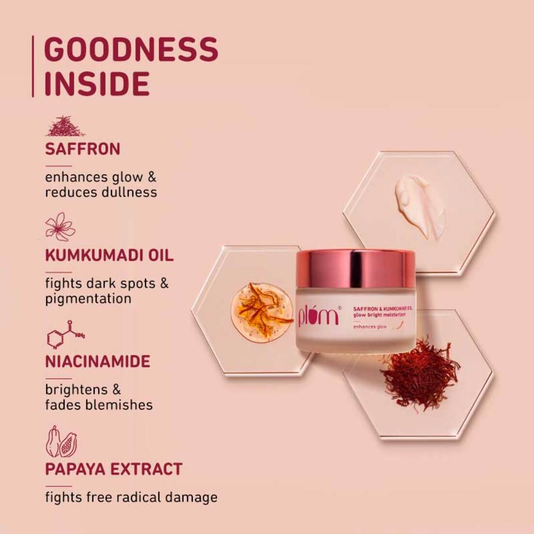 Saffron & Kumkumadi Oil Glow Bright Moisturizer with SPF 35