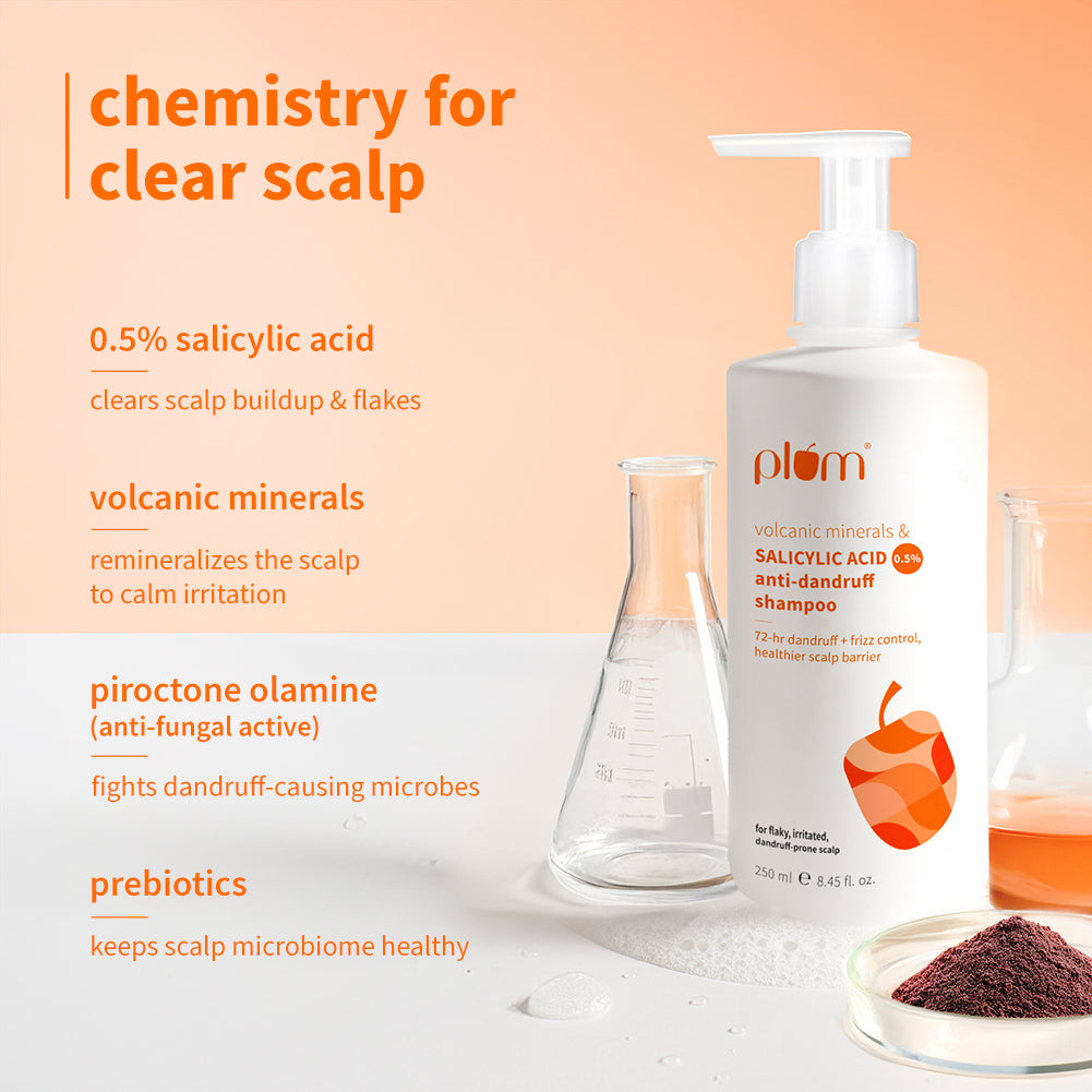 Anti-Dandruff Shampoo with Volcanic Minerals & 0.5% Salicylic Acid