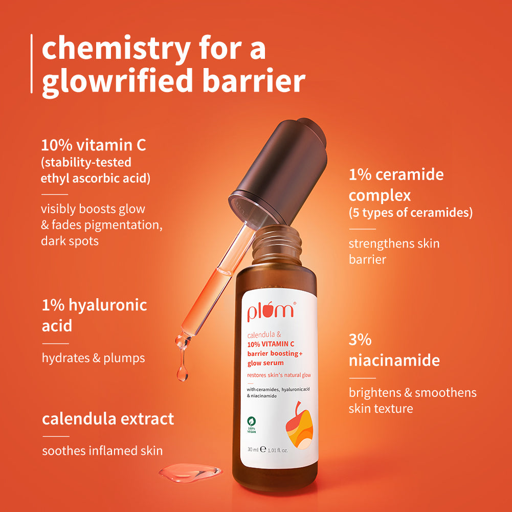 Calendula & 10% Vitamin C Barrier Boosting + Glow Serum