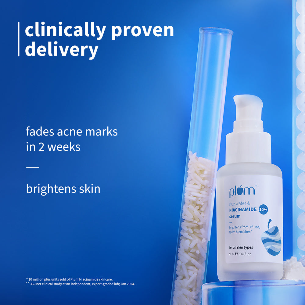 10% Niacinamide & Rice Water Brightening Face Serum For Clear & Bright Skin image 2