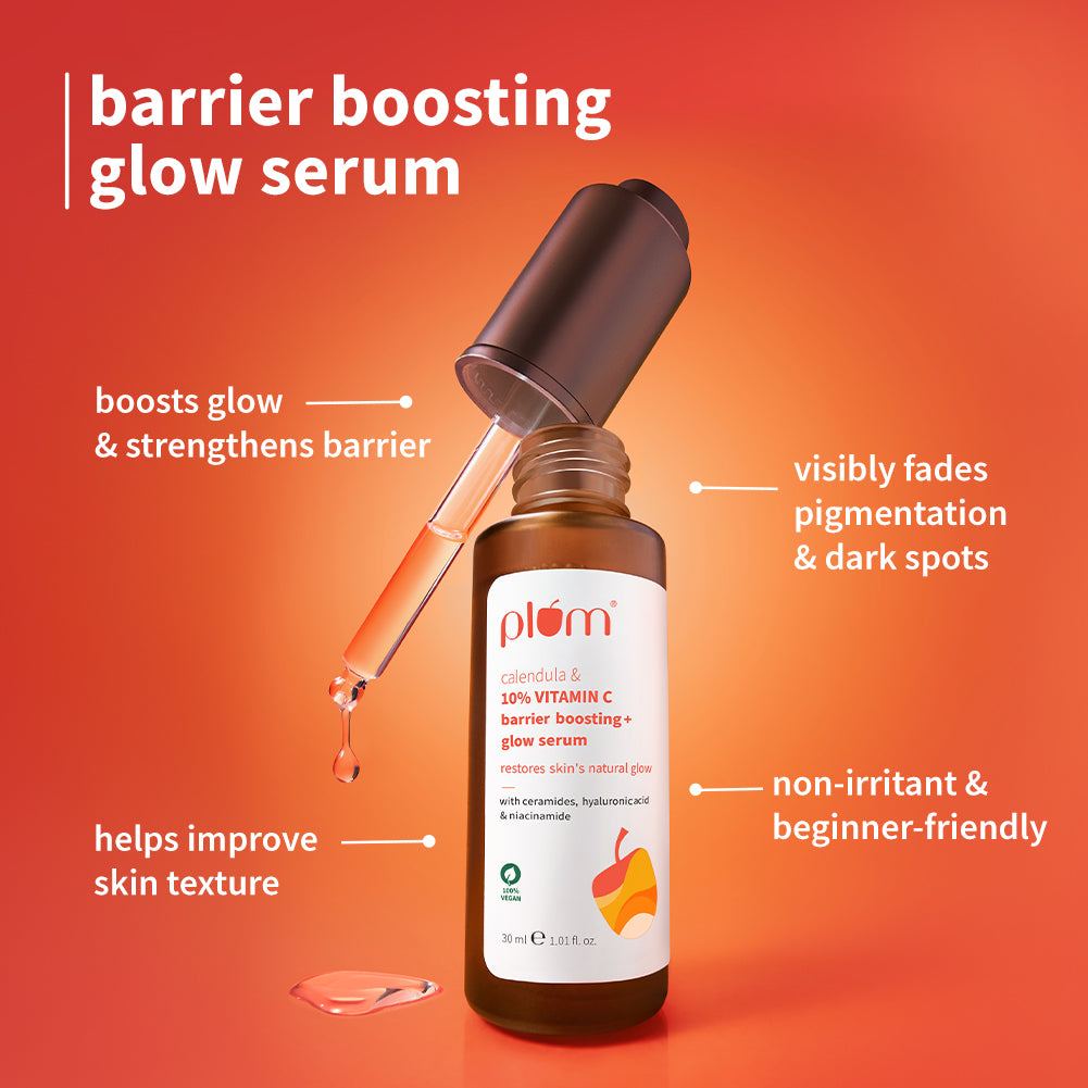 Pore-fect Glow Combo with Niacinamide Toner, 10% vitamin C Serum & Niacinamide Gel Cream