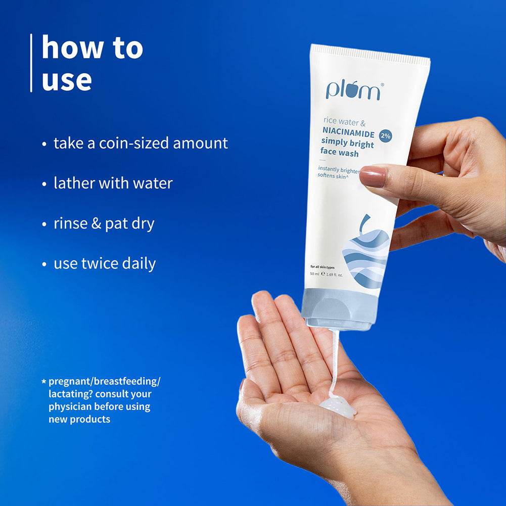 2% Niacinamide & Rice Water Face Wash For Clear & Bright Skin