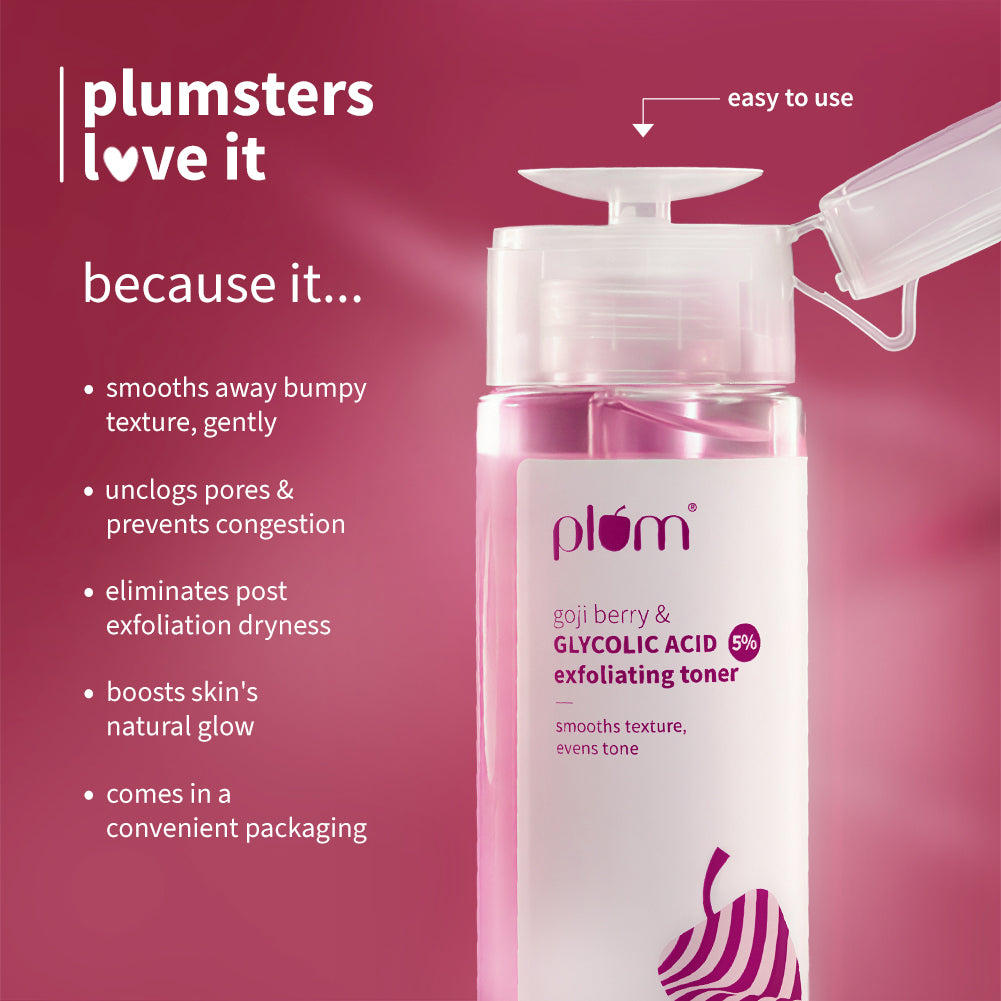 Goji Berry & 5% Glycolic Acid Exfoliating Toner For Textured Skin