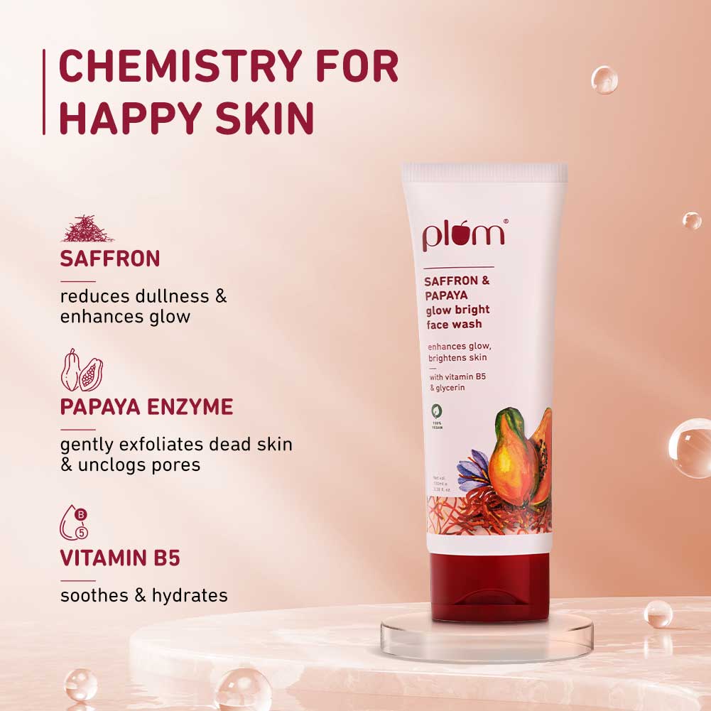 Saffron & Papaya Glow Bright Face Wash