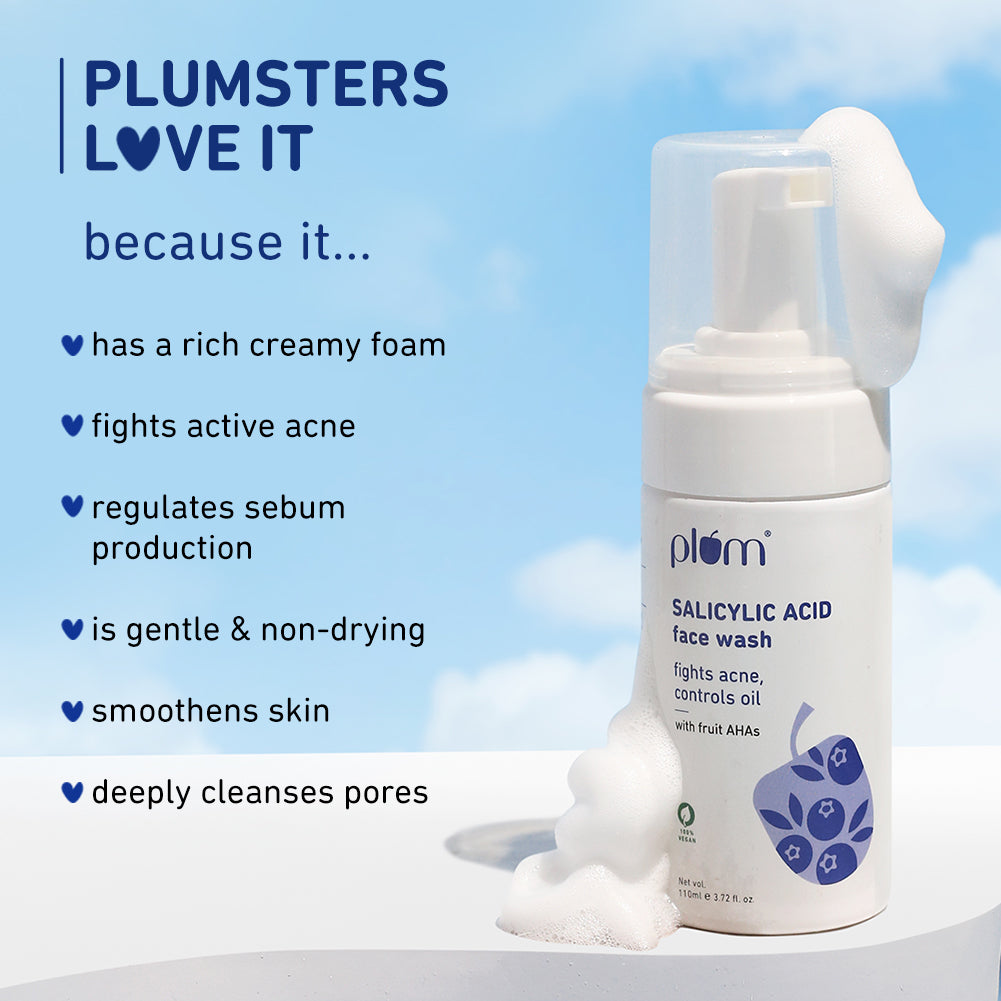 1% Encapsulated Salicylic Acid Foaming Face Wash for Acne