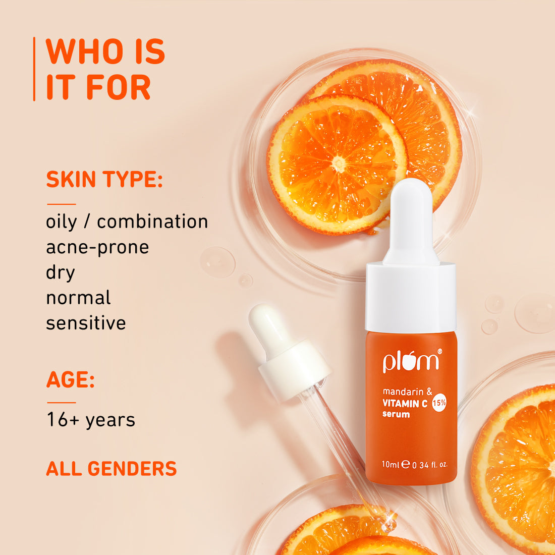 15% Vitamin C Face Serum with Mandarin (10ml)