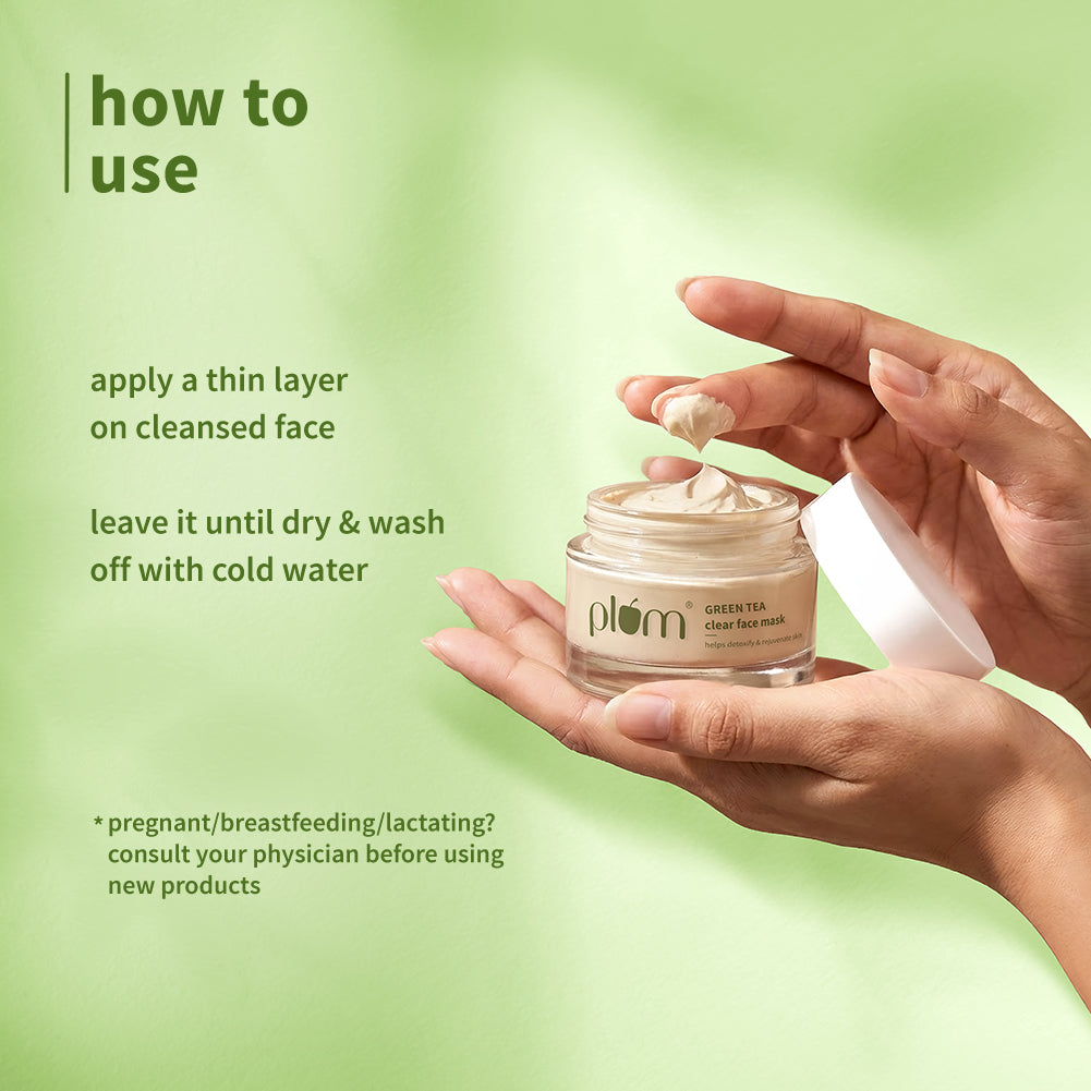 Green Tea Clear Face Mask For Oily & Acne-Prone Skin