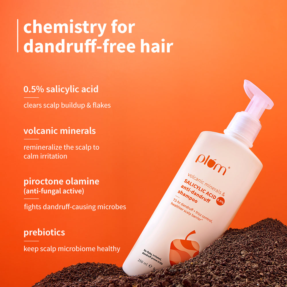 Volcanic Minerals & 0.5% Salicylic Acid Shampoo For Dandruff-Prone Hair