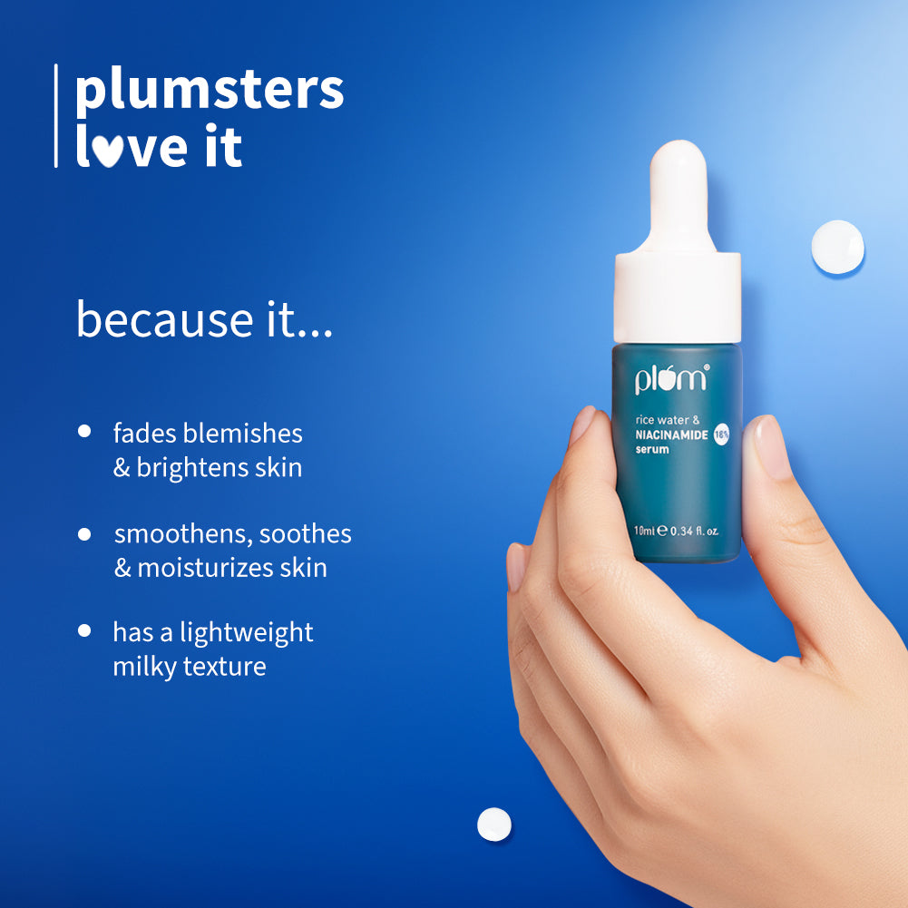 10% Niacinamide Face Serum with Rice Water For Clear & Bright Skin