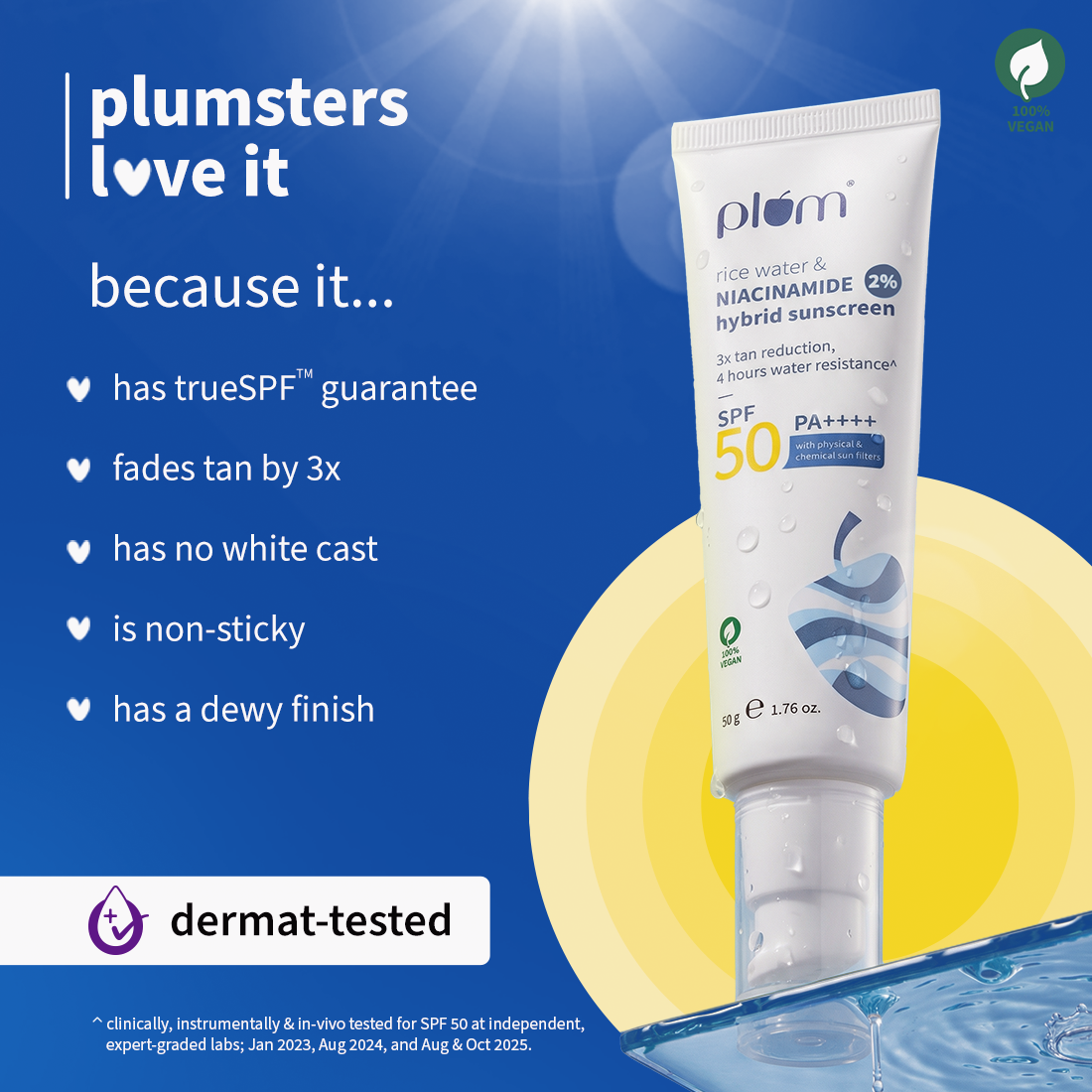 2% Niacinamide Sunscreen & Rice Water SPF 50 PA++++ Sunscreen