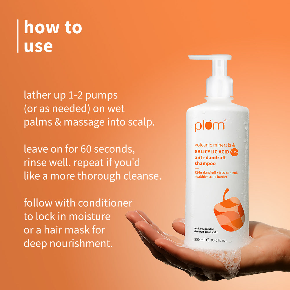 Anti-Dandruff Shampoo with Volcanic Minerals & 0.5% Salicylic Acid