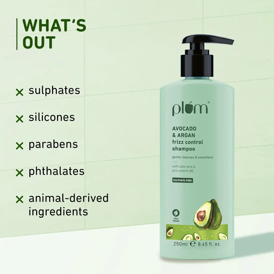 Avocado & Argan Frizz Control Shampoo