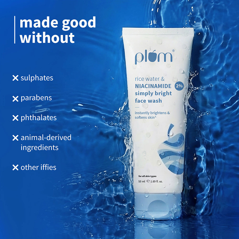 2% Niacinamide & Rice Water Simply Bright Face Wash | 50 ml