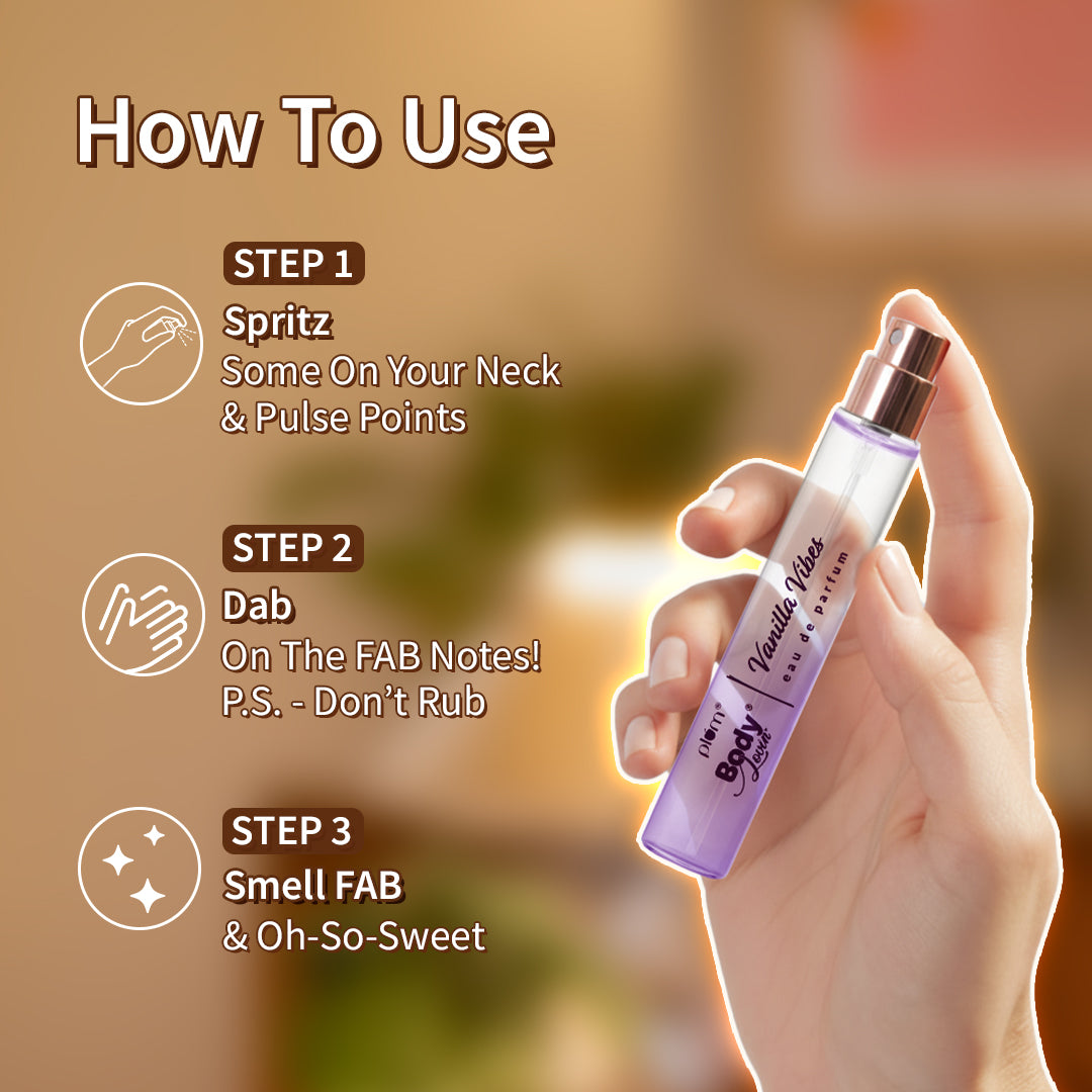 Set of 2 Vanilla Duo Long Lasting Perfume Gift Set by Plum BodyLovin'