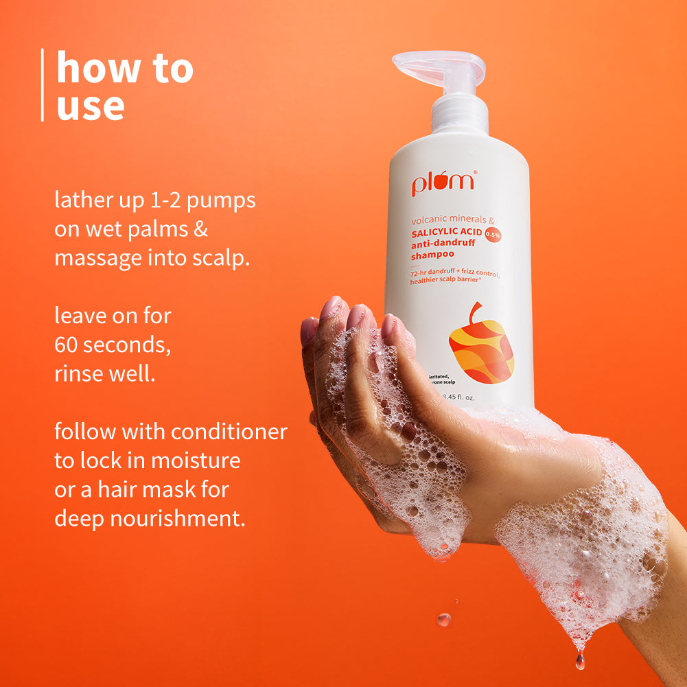 Volcanic Minerals & 0.5% Salicylic Acid Shampoo For Dandruff-Prone Hair