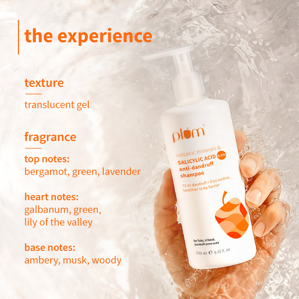 Anti-Dandruff Shampoo with Volcanic Minerals & 0.5% Salicylic Acid