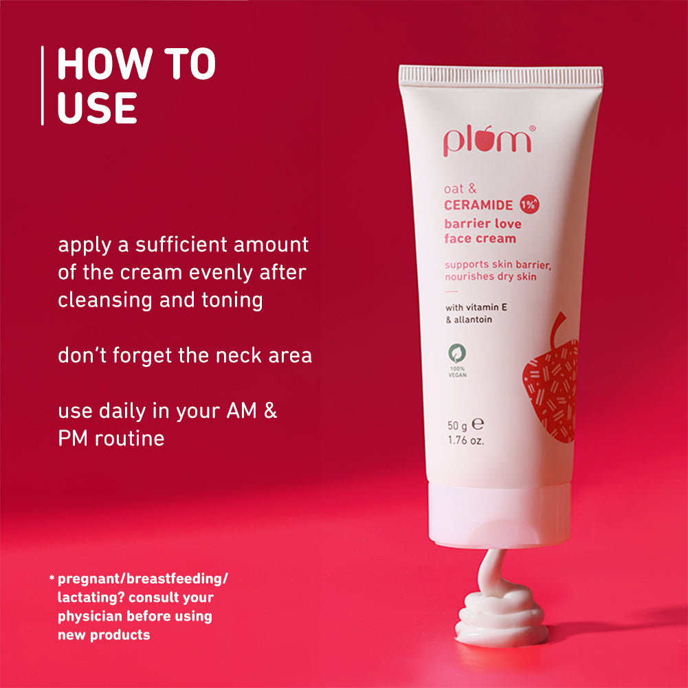 Oat & 1% Ceramide Face Cream For Dry Skin