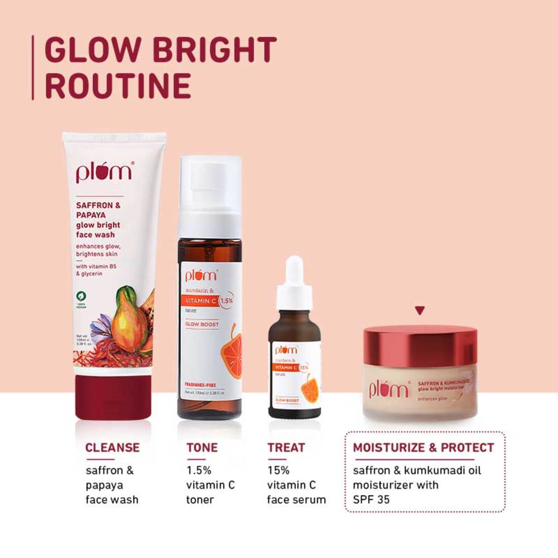 Saffron & Kumkumadi Oil Glow Bright Moisturizer with SPF 35
