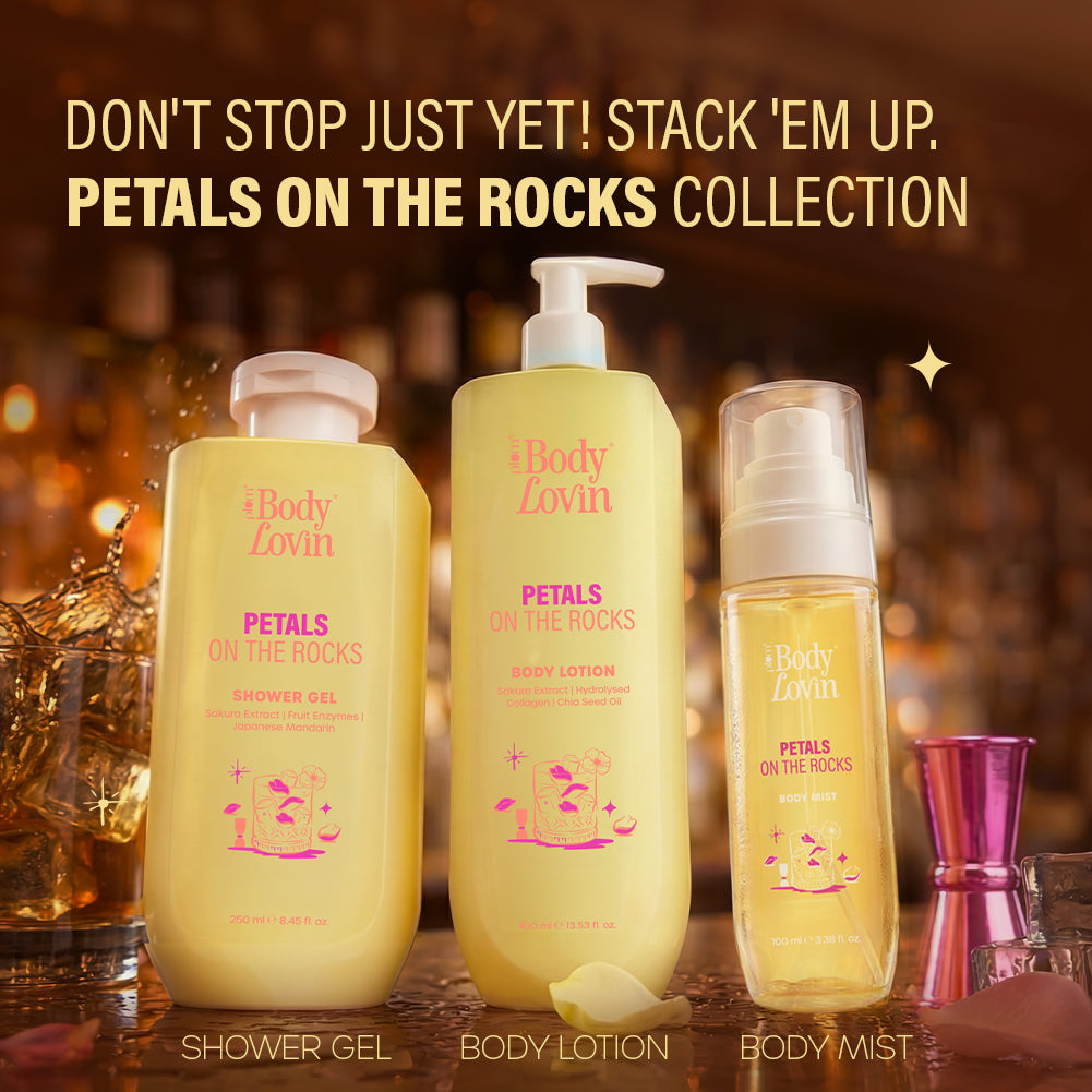 Petals on the rocks collection by BodyLovin'