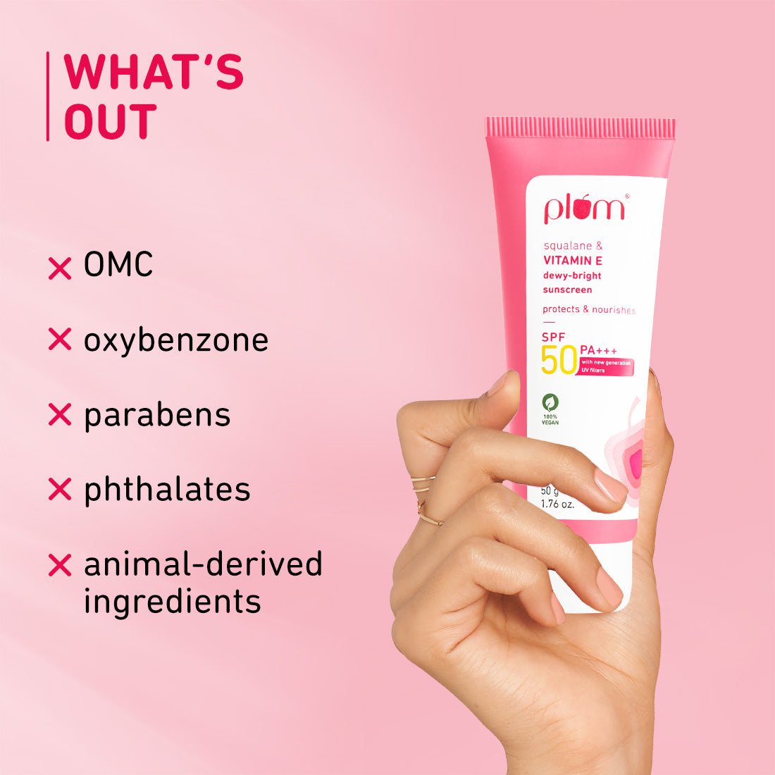 Squalane & Vitamin E SPF 50 PA+++ Dewy-Bright Sunscreen