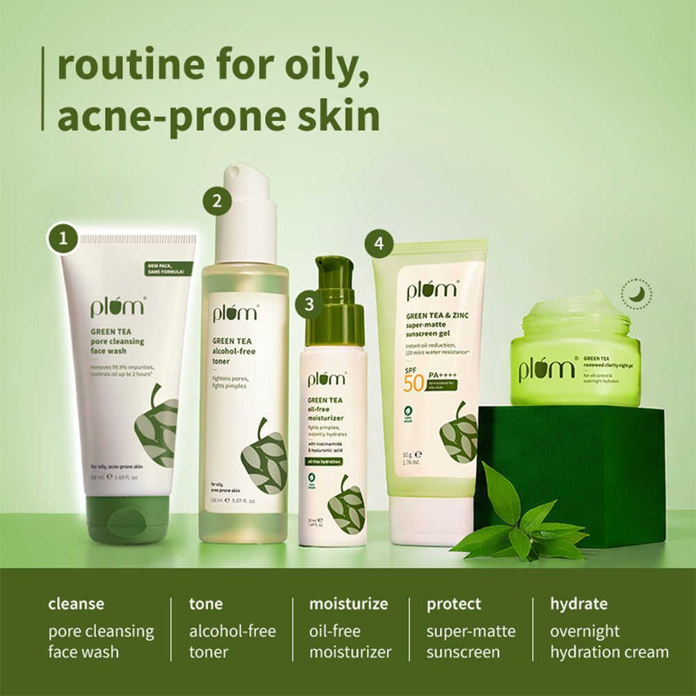 Green Tea Pore Cleansing Face Wash For Oily & Acne-Prone Skin