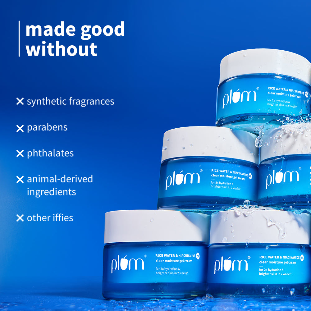 2% Niacinamide & Rice Water Brightening Gel Moisturizer For Clear & Bright Skin