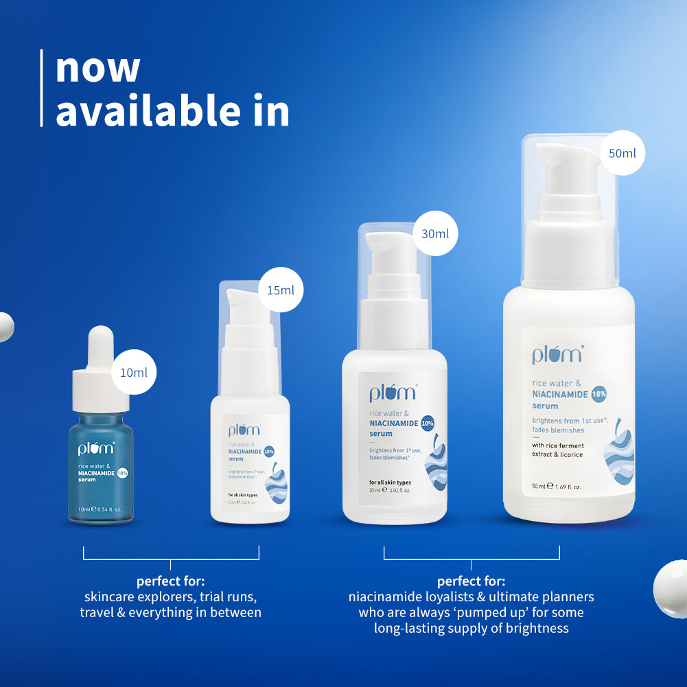 10% Niacinamide Face Serum with Rice Water For Clear & Bright Skin