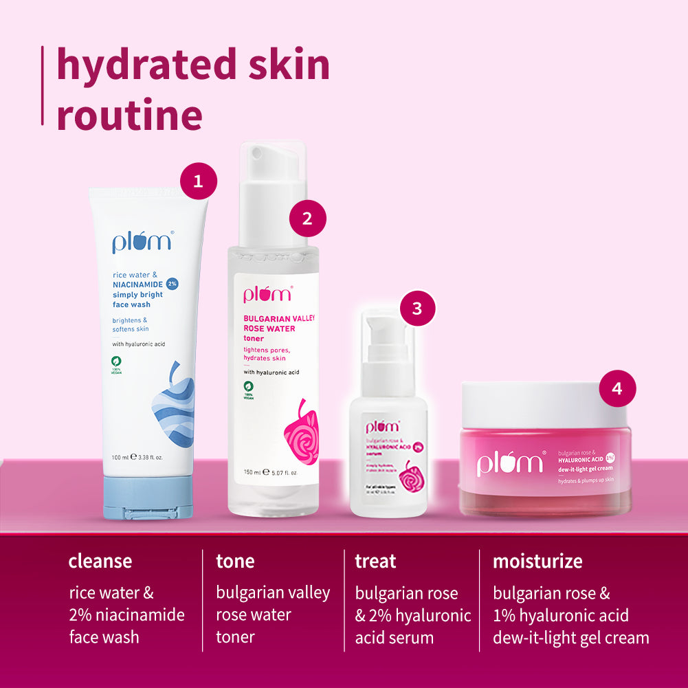 Bulgarian Rose & 2% Hyaluronic Acid Serum For Dry Skin