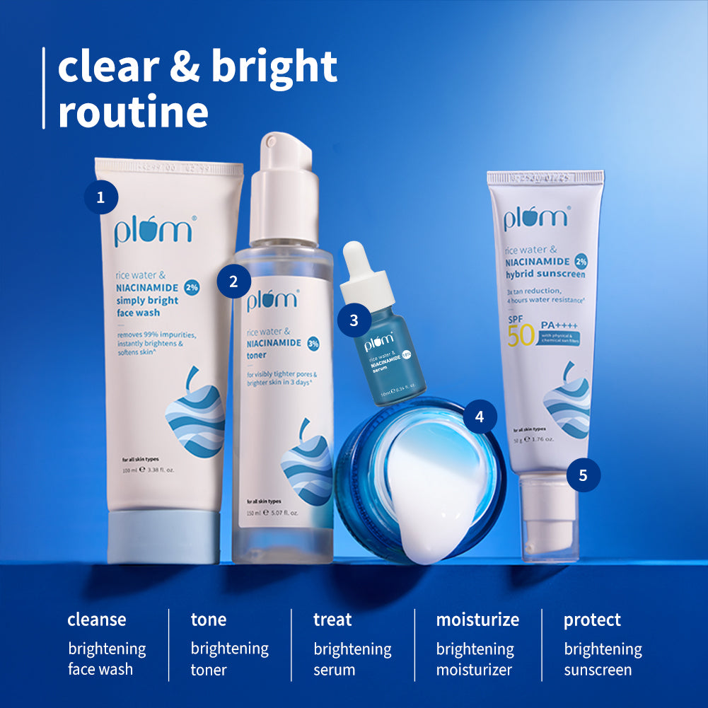 10% Niacinamide Face Serum with Rice Water For Clear & Bright Skin