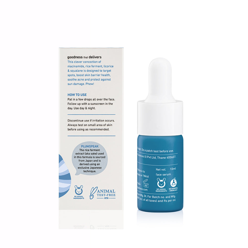 10% Niacinamide Face Serum with Rice Water For Clear & Bright Skin