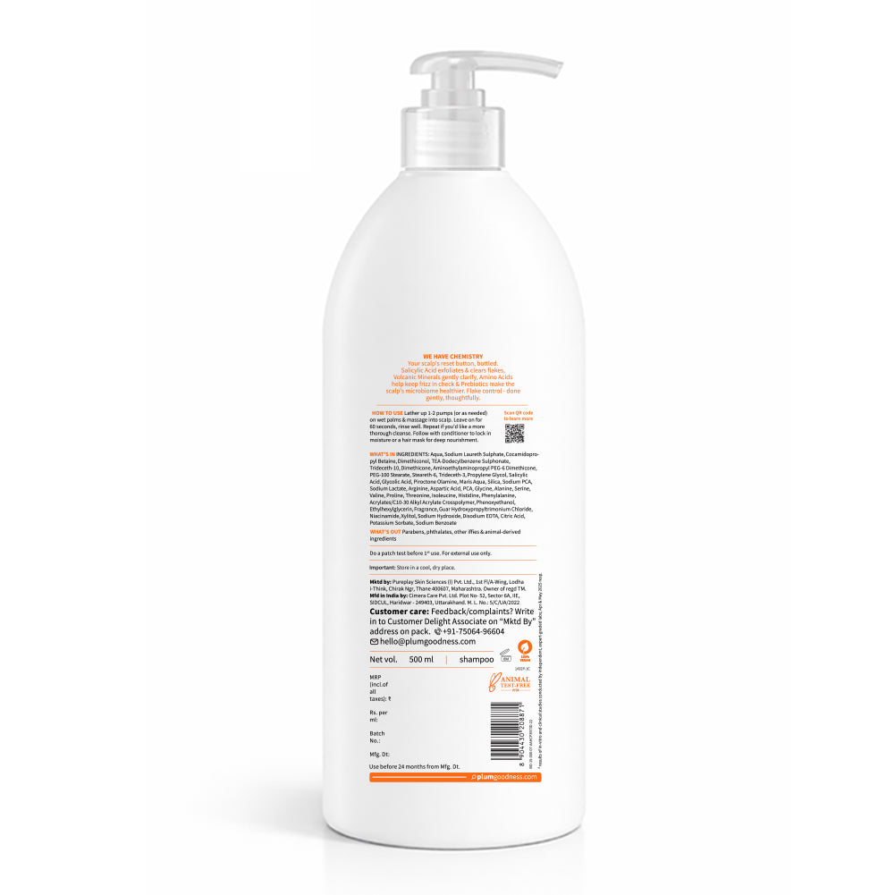 Volcanic Minerals & 0.5% Salicylic Acid Shampoo For Dandruff-Prone Hair