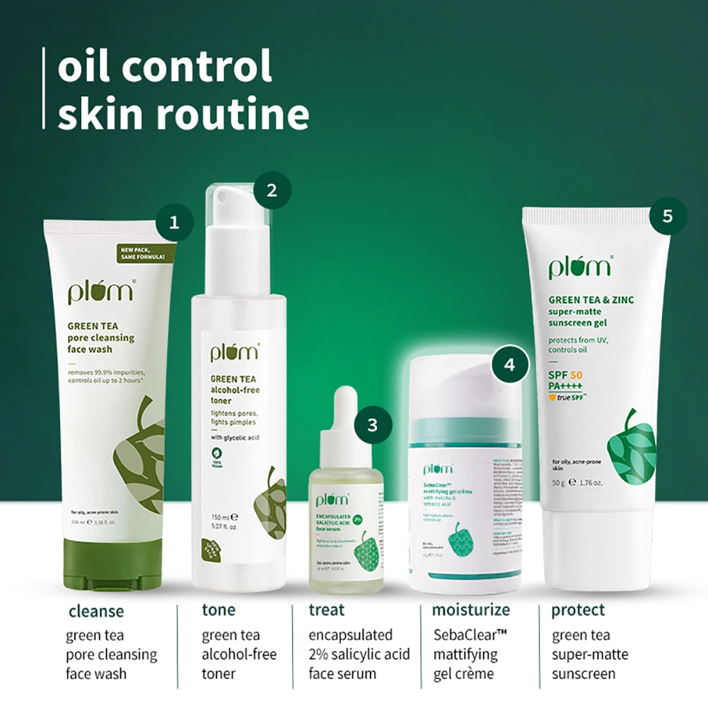 SebaClear™Mattifying Gel Crème with Sebacic Acid & Matcha