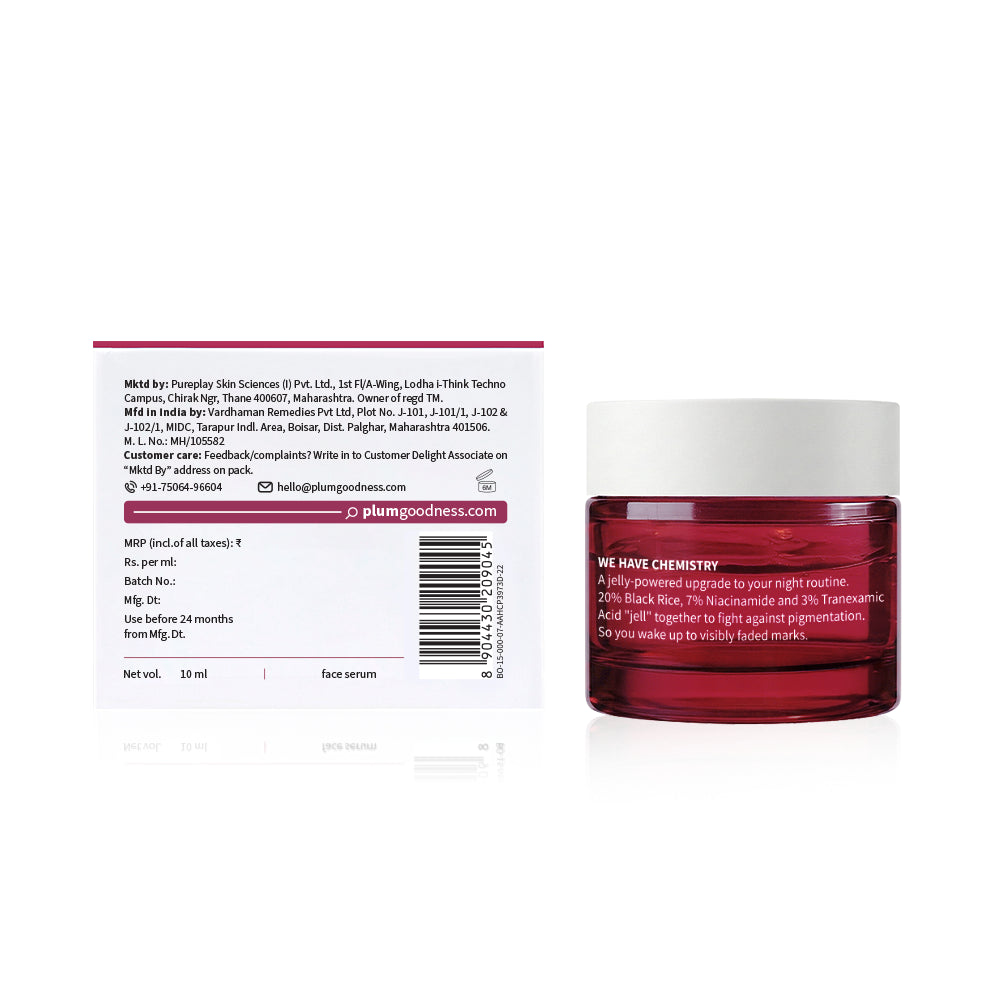 Black Rice & 10% Niacinamide-TXA Night Clarity Jelly Serum